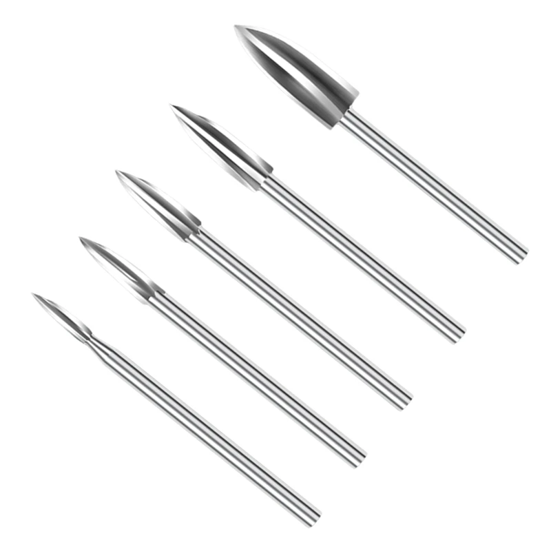 A23T Carving Knife Three-Edged for Sharp Knife Bur Removal Precision Carving Woodworking Grinding and Trimming Tools HSS Steel