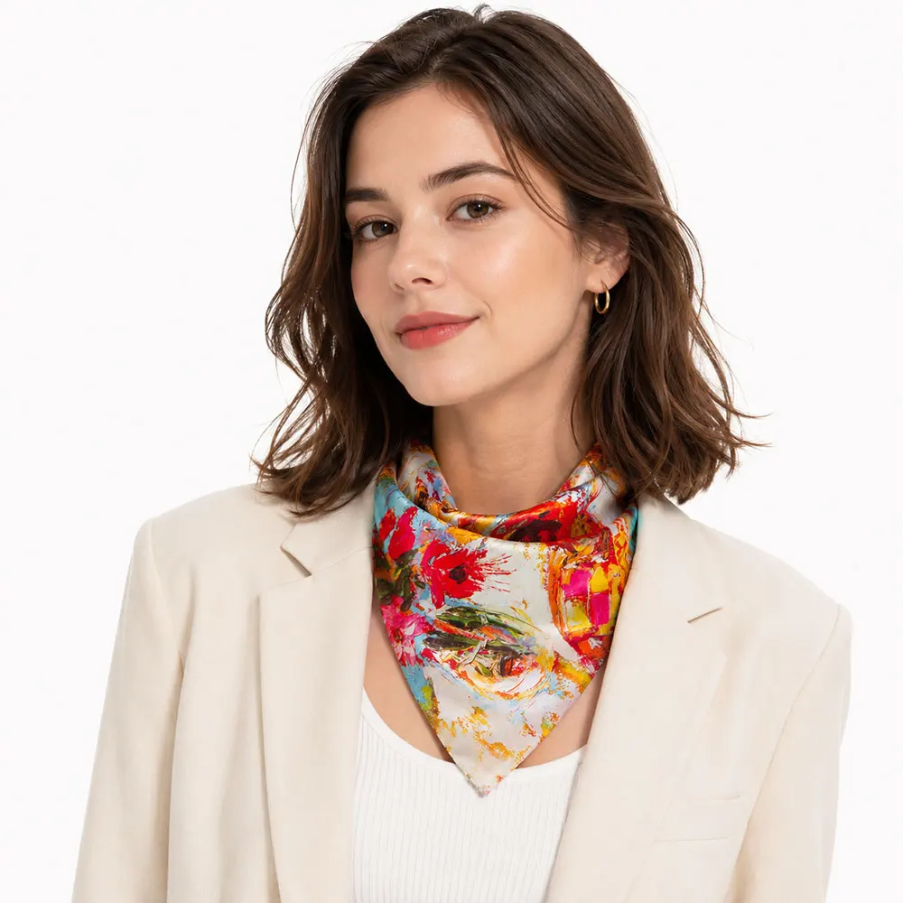 lenco-de-seda-100-natural-de-53cm-para-mulheres-bandana-quadrada-elegante-design-de-luxo-lenco-estiloso-presente-para-professores-pintura-a-Oleo-de-vaso