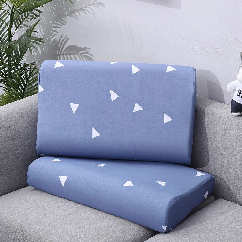 Cotton Wavy Shape Memory Pillow Cases Silica Gel Pillow Special Pillowcase Printing Neck Cushion Cover 40*60/30*50