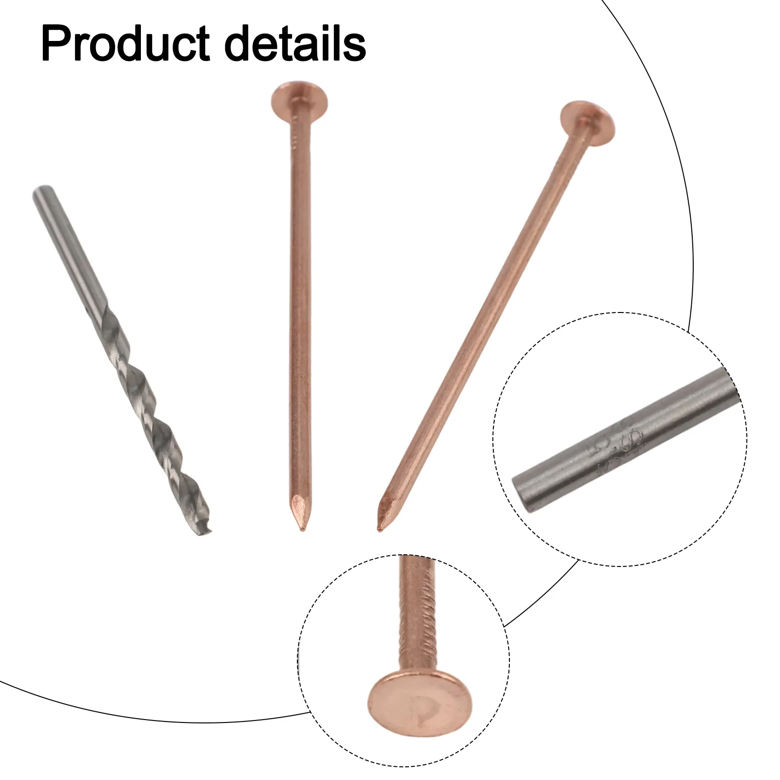 Root Killing Copper Nails Garden Renovation Copper Nails For Killing Plants Drilling Tool Included Easy To Use Design
