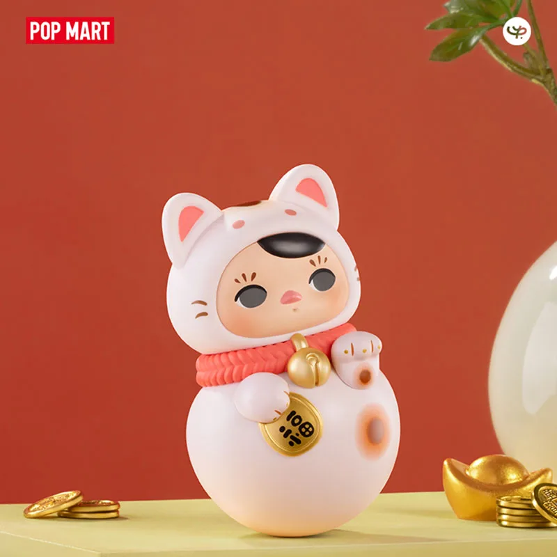 POP MART PUCKY Roly-Poly Kitty Serie Blind Box Guess Bag Mystery Box Spielzeug Puppe Niedliche Anime Figur Ornamente Geschenk Sammlung