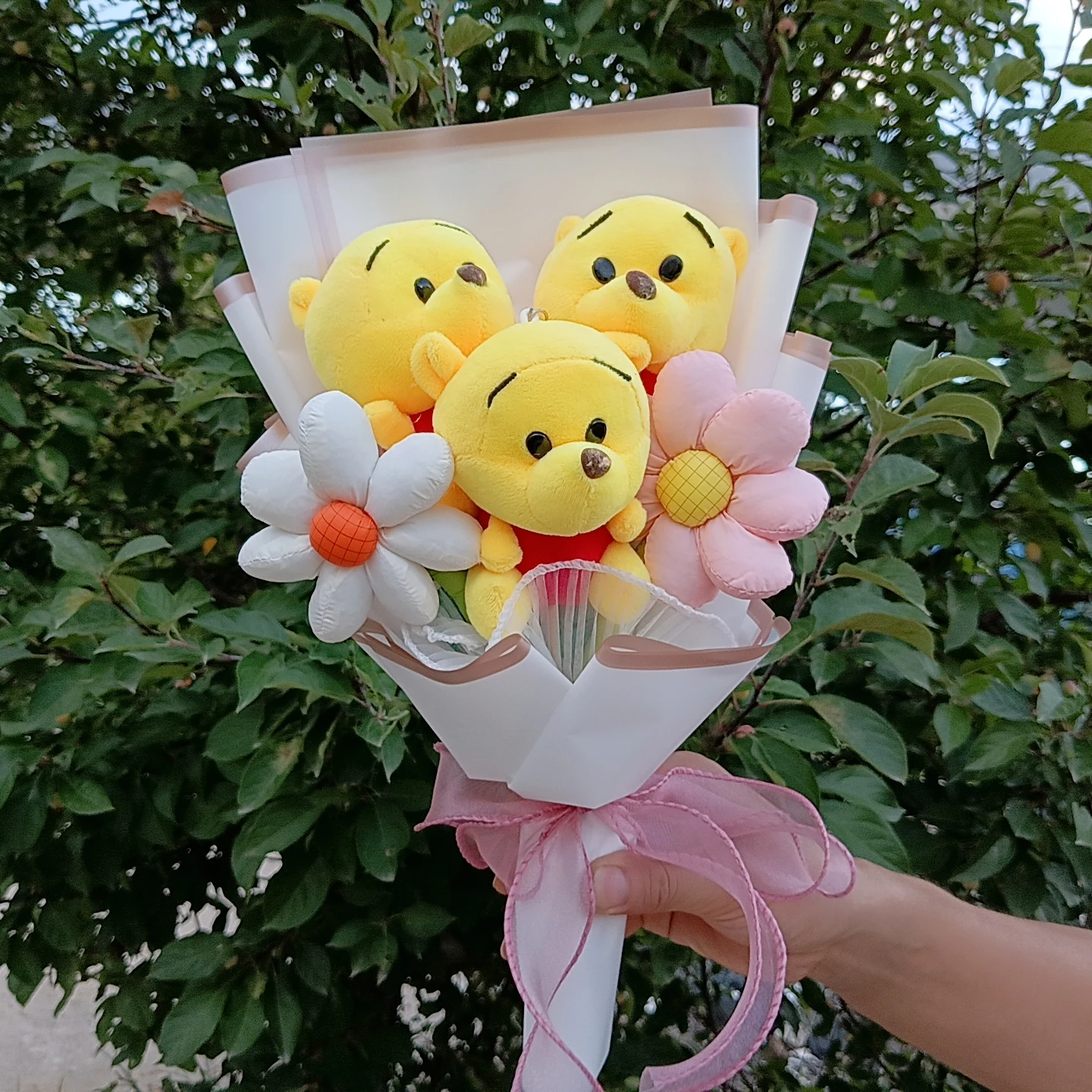 Disney Winnie the Pooh Maialino Bouquet Anime Ih-Oh Peluche Bambola Cartoon Tigro Farcito Bambola San Valentino Regali Di Natale