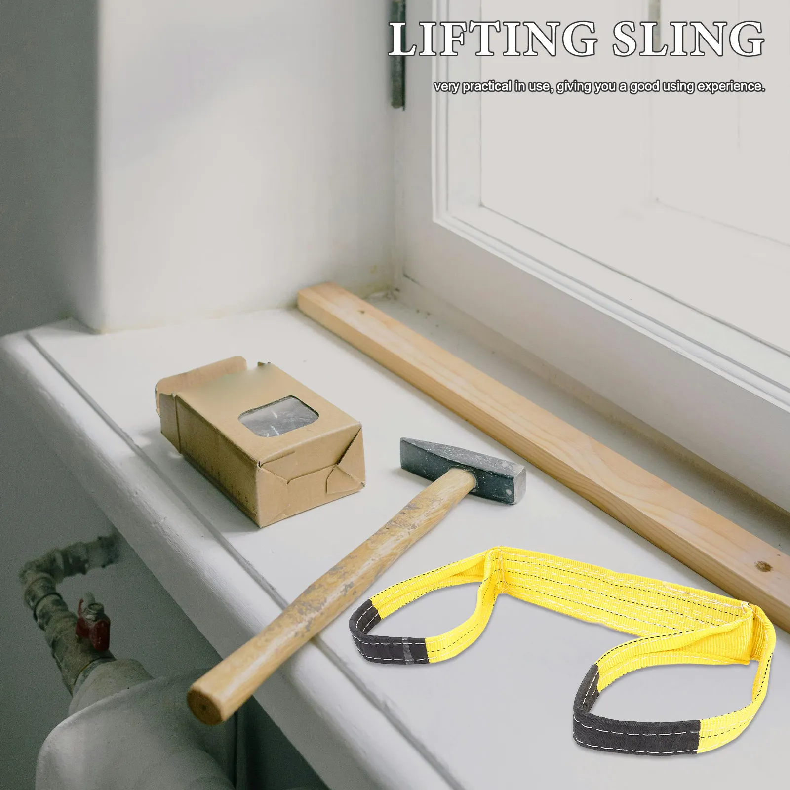 2Pcs Lifting Strap Web Sling Heavy Duty Moving Strap for Furniture Home Appliances Rigging Belt Lifting Straps for Hoist view 3