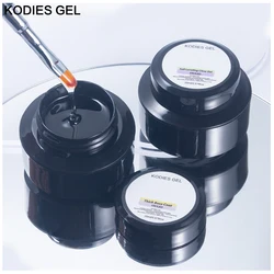 KODIES GEL Thick Base Coat Builder Nail Gel for Extension 20ML Clear Semi Permenent UV Gel Nail Polish Top Coat Super Texture