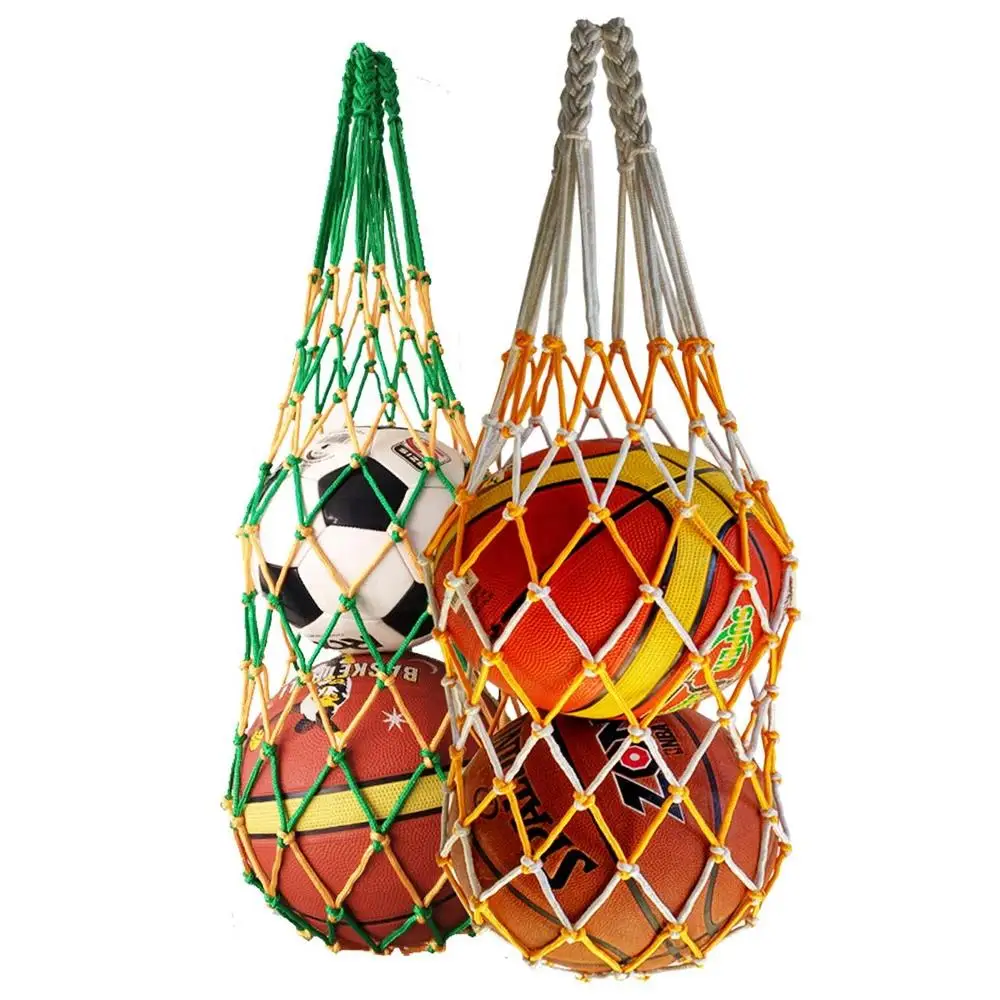 

Большая вместительная утолщенная сетка для хранения футбольного и баскетбольного инвентаря, спортивная тренировочная сетчатая сумка для футбола и баскетбола