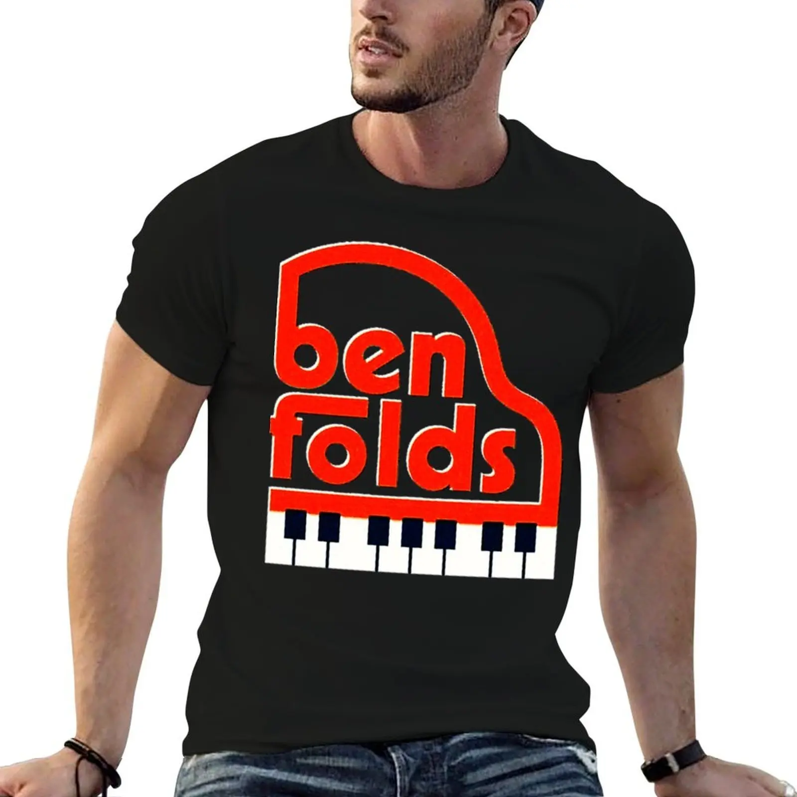 Camiseta clásica MEJOR PIANIST MUSICIANO LEGGEND BEN FOLD, camisetas divertidas de lujo para hombre, camiseta para hombre