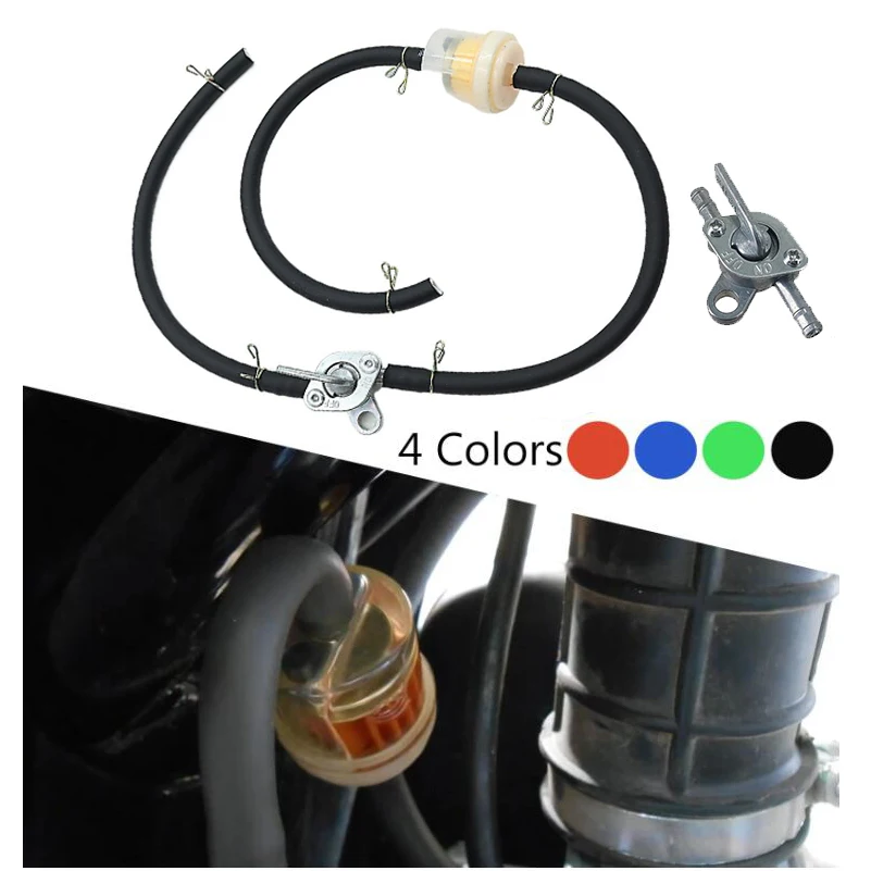 Motorcycle ATV 6mm Fuel Hose Fuel Tap Gas Petrol Valve Fuel Tank Switch For 50cc 70cc 90cc 110cc 125cc 150cc To 500cc Universal