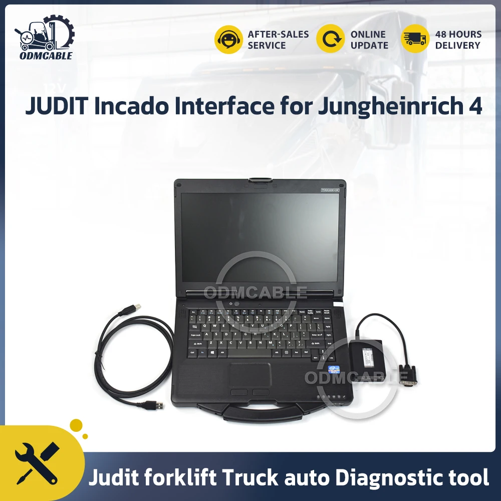 

Forklift diagnosis scanner Jungheinrich Judit 4 Incado Box Diagnostic Kit JUDIT 4.36 software with CF53 laptop