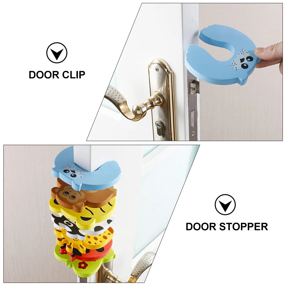 

20Pcs Door Stopper Baby Finger Protector Cartoon Animal Design Anti Slip Door Holder Home Safety Pinch Guard for Children