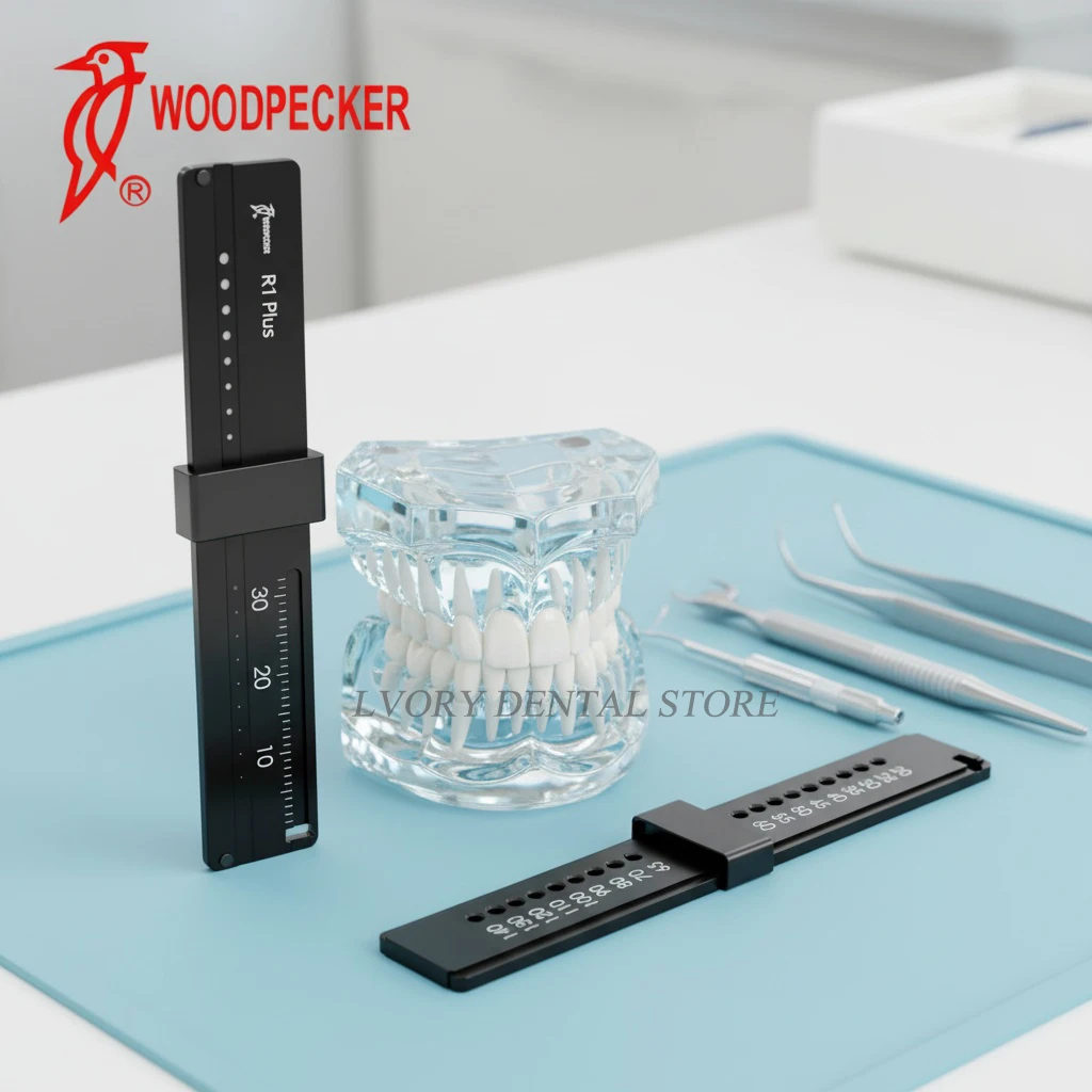 WOODPECKER R1 Plus Dental Instruments Endo Rulers for Gutta Percha Autoclavable Measuring Ruler R1 Plus Scale Endodontic