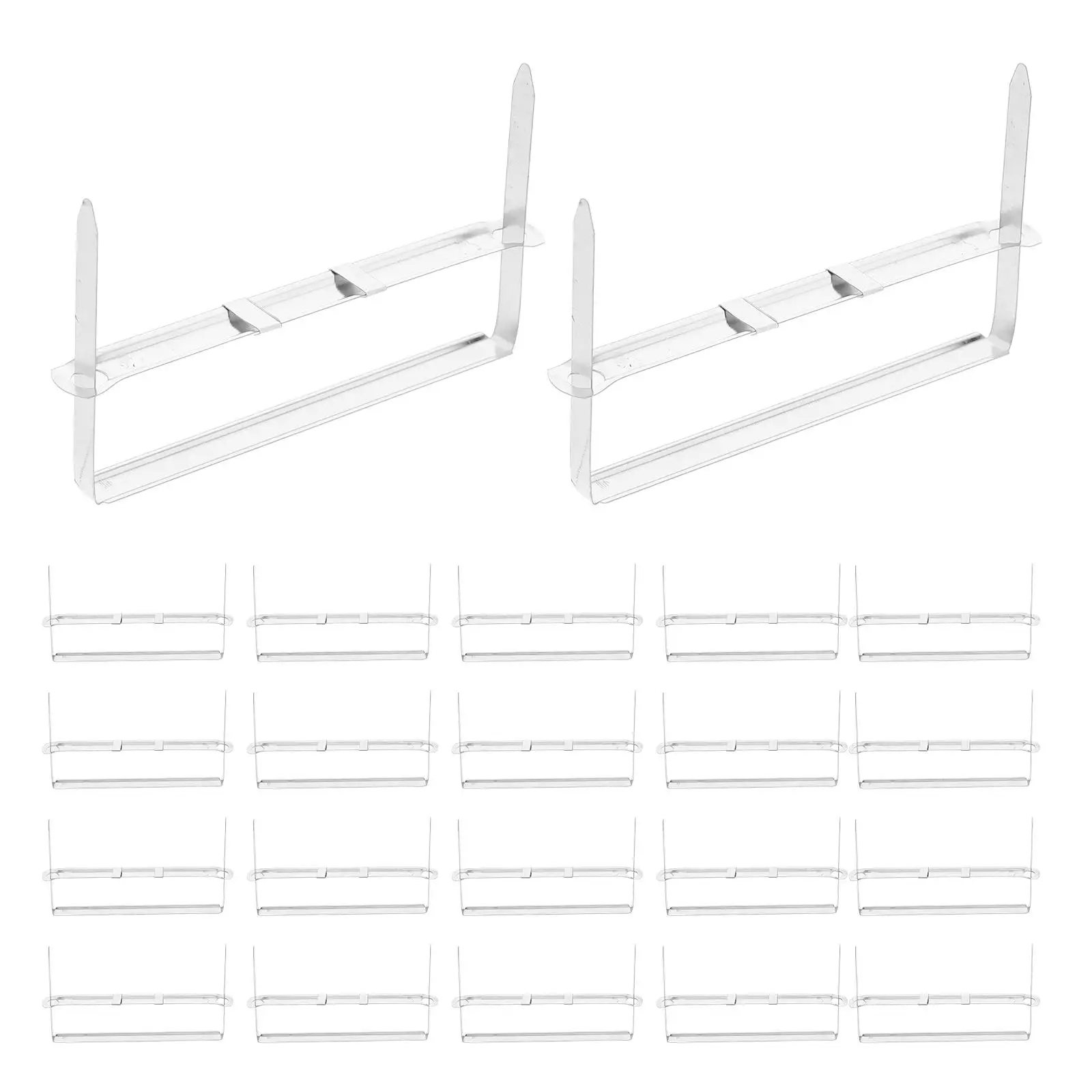 100 Pcs Metalbindingclipbindingringbindingstrip Stationery Clips Supplies Practical Bookbinding