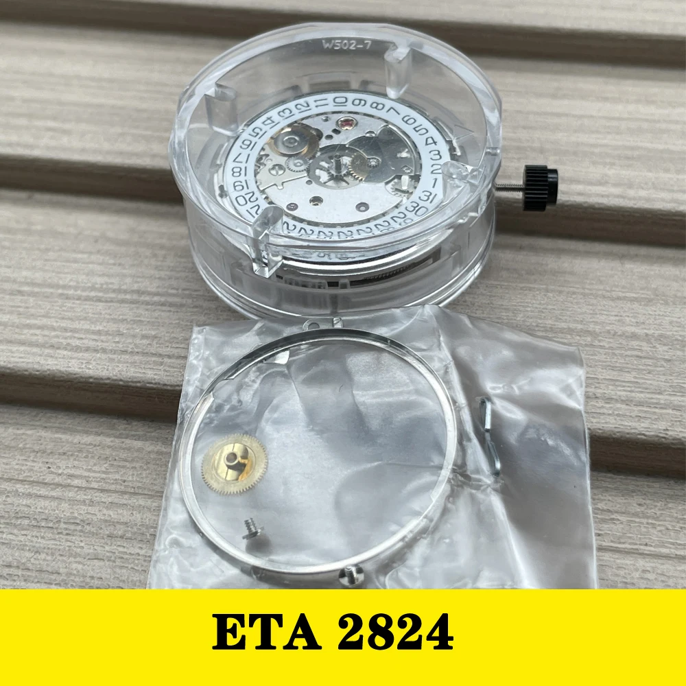 ETA 2824 engraved Original Mechanical Movement High Quality  Automatic Self-winding Replacement Movt