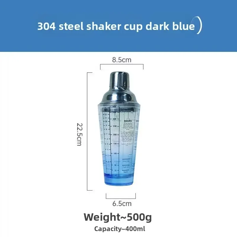 400ml Stainless Steel Glass Measuring Cup with Scale Simple Style Mixing Cup for Milk Tea Beverage Kitchen Tool