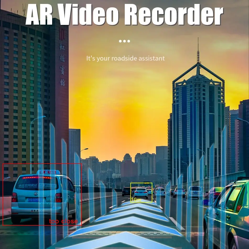 Luckdragon Автомобильный видеорегистратор ADAS водонепроницаемый AHD цветное изображение универсальное Резервное парковочное ночное видение 1280*720