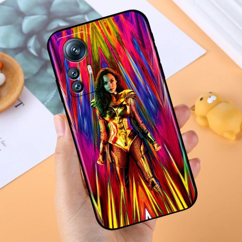 W-Wonders Woman Brave Anime For Xiaomi Mi 14 13T 13 12T 12 11T 11i 11 10T 10 Pro Lite Ultra 5G Black Back Phone Case