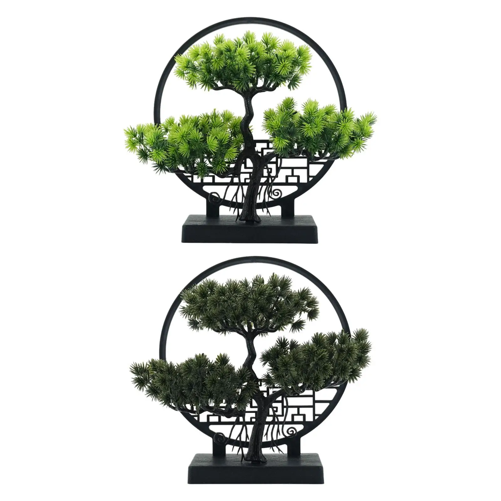 Realistic Fake Bonsai Tree Indoor Artificial Plant Ornament for Home Decor Office Shelf Guest Area