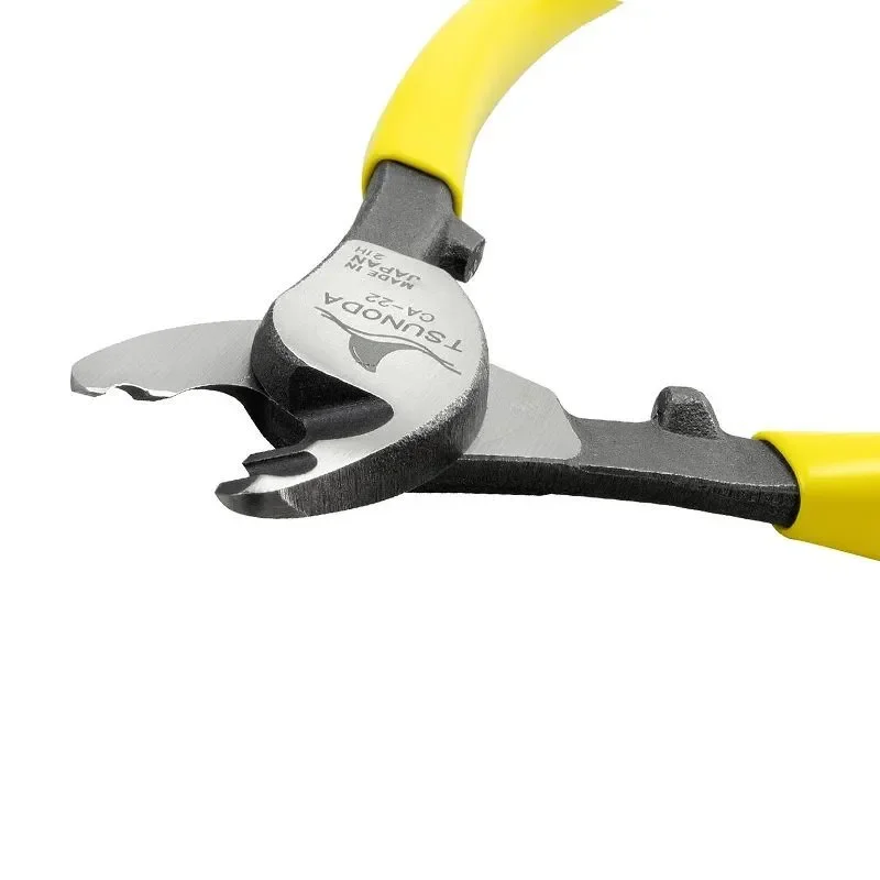 TSUNODA CA-22/CA-22S King TTC Federbelastete Kabelschneidezange, 150 mm, in der Lage zum Schneiden von Kupferkernkabeln, IV-Kabel usw. Drahtschneider – Detail 8