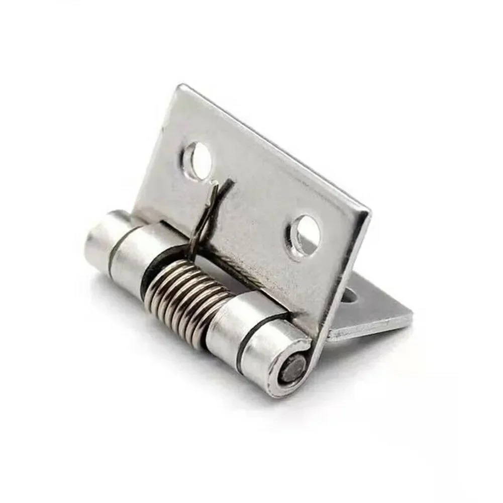 2pcs Self Closing Spring Door Hinge Stainless Steel Hardware 1/1.5/2/2.5/3/4Inch For Windows Cabinets Jewelry Boxes