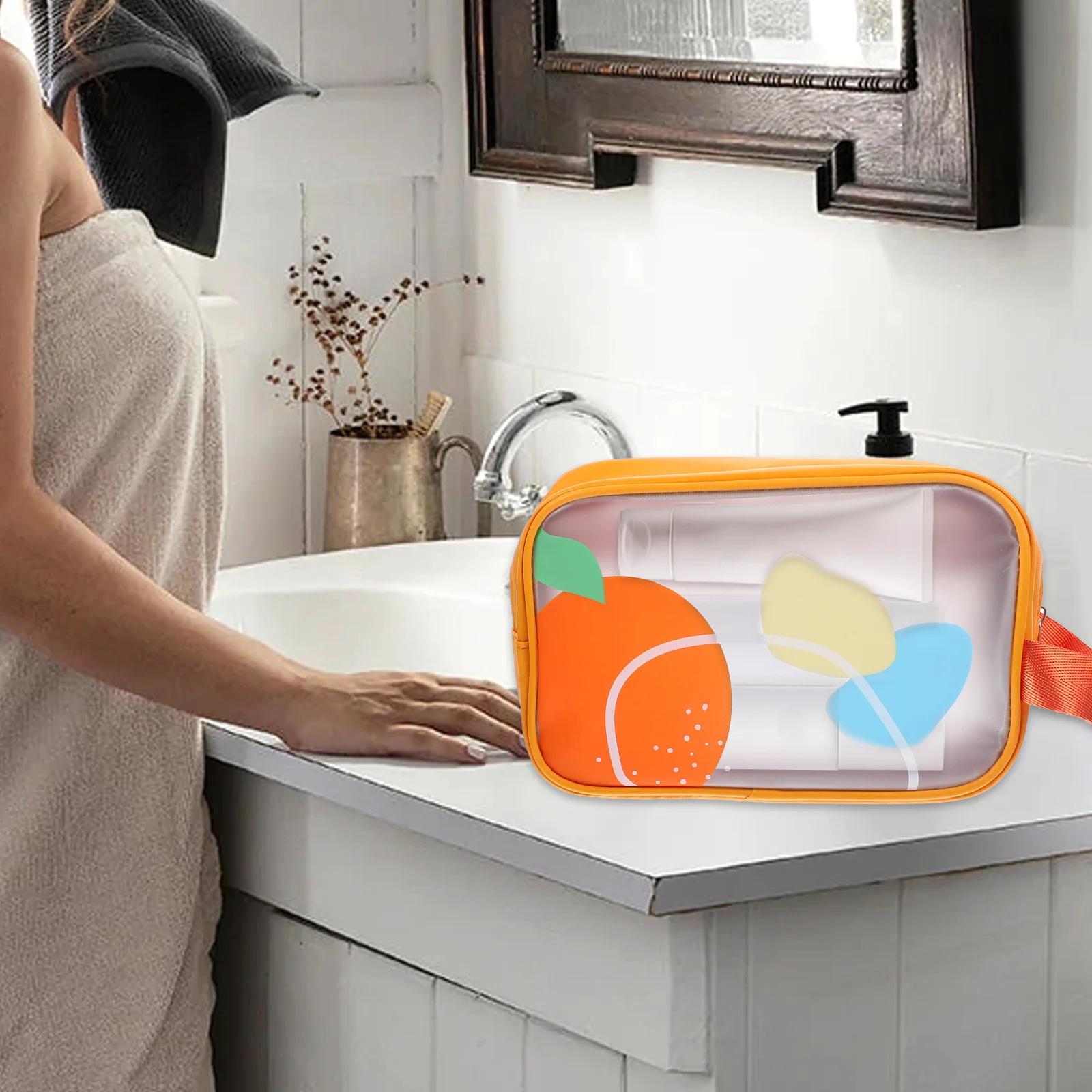 

Travel Waterproof Dry Wet Separation Bag Large Makeup Organizer Swimsuit Beach Storage Bag Makeup Organizer Portable