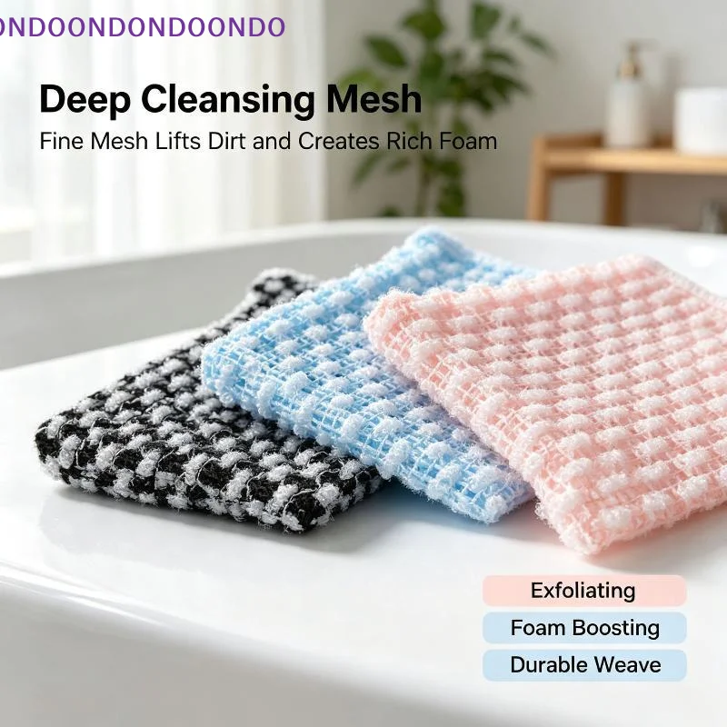 1Pcs Japanese Sauna Soap Bag Exfoliating Mesh Soap Pouch Quick Dry Hanging Soap Holder For Bathroom Shower