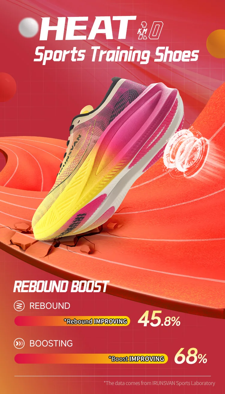 IRUNSVAN Volle Palm Nylon Carbon Platte Marathon Sportschuhe Männer 2024 Hohe Qualität Atmungsaktive Stabilität Gepolsterte Rebound – Detail 4