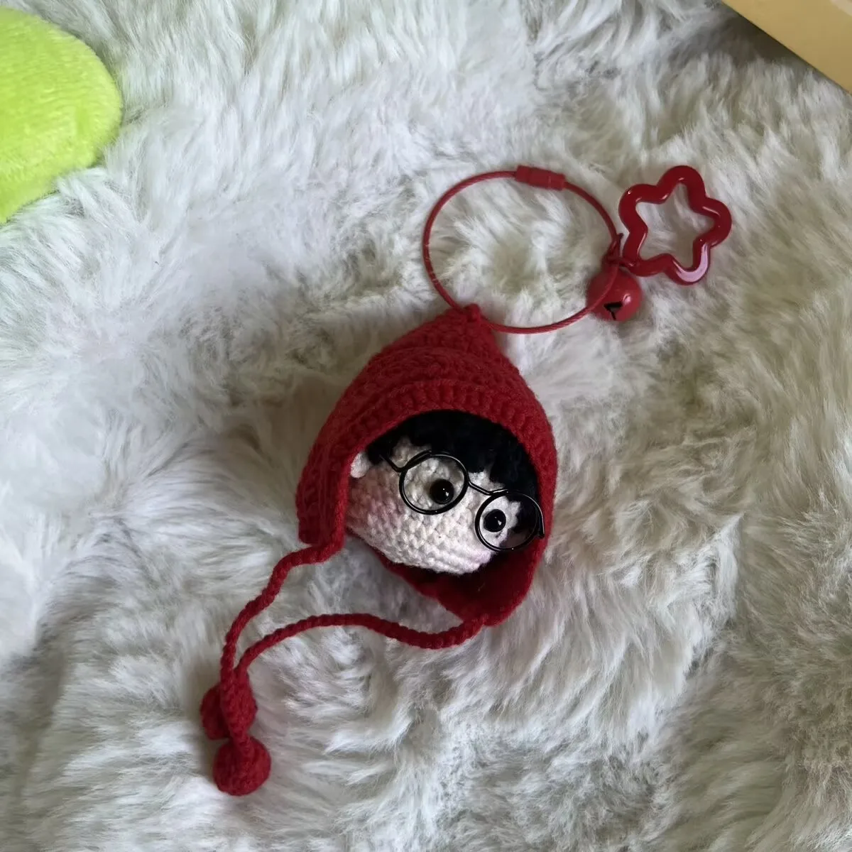 (المنتجات النهائية) زلابية الصوف المصنوعة يدويًا من ليو يونينغ، وسلاسل المفاتيح الكروشيه، والمعلقات، والدمى الكرتونية وغيرها من الملحقات #4