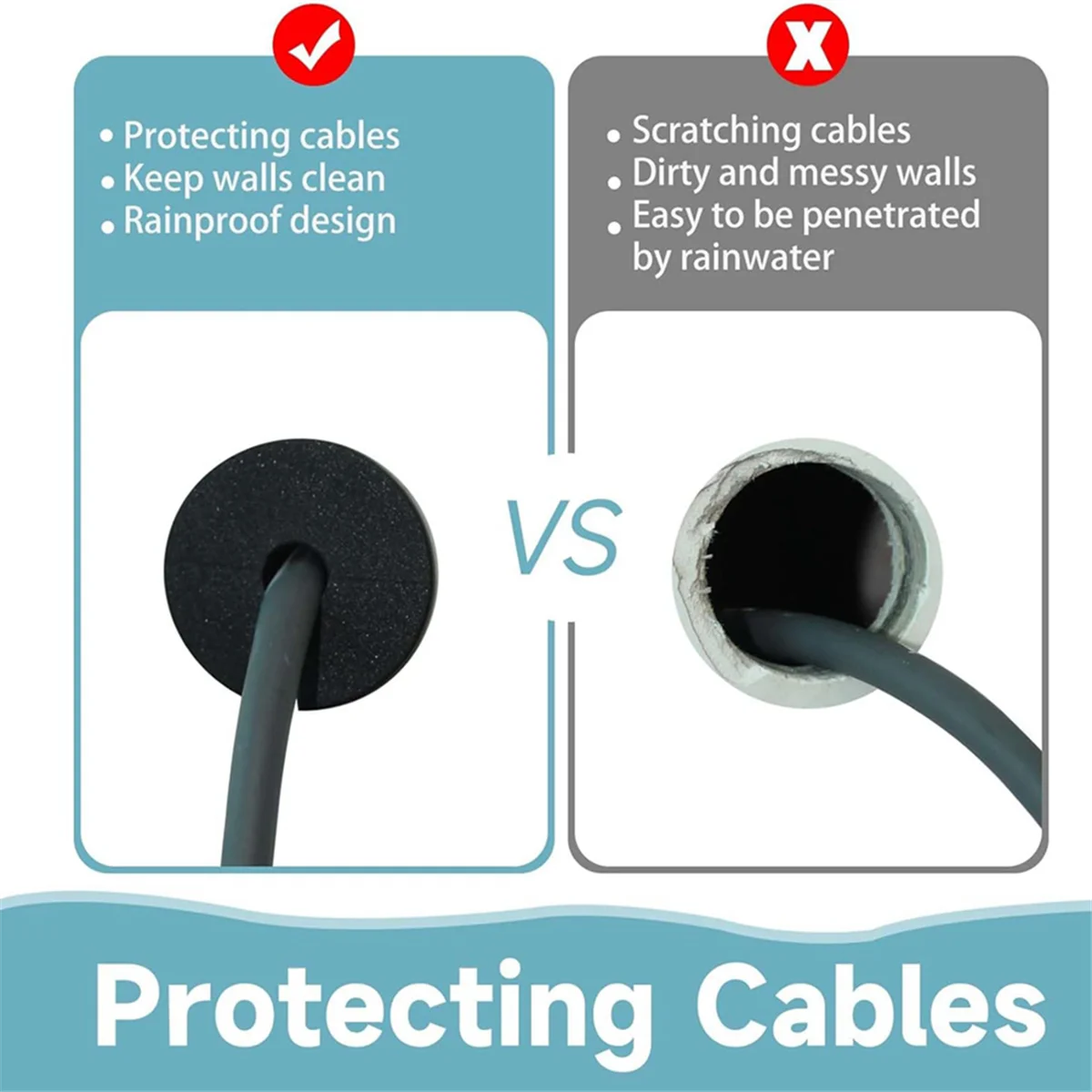 

Versatile Starlink Cable Routing Kit for Gen 2 Gen 3 Starlink Cable Black