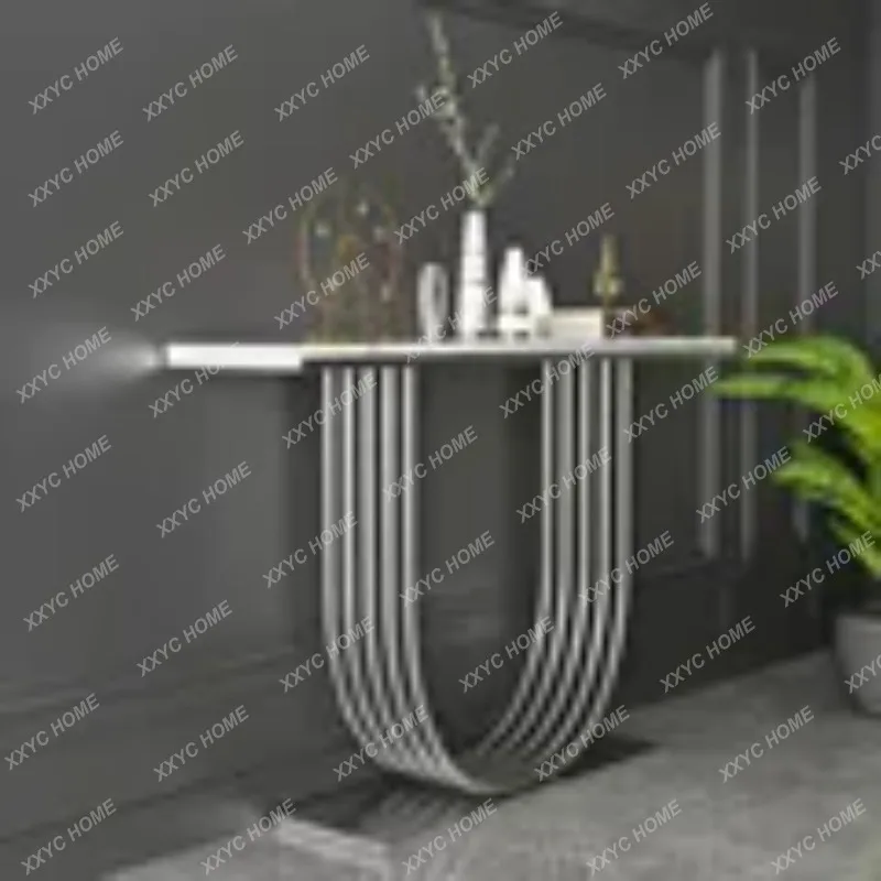 ML Light luxury  marble entrance table Modern simple ultra-narrow cabinet in the foyer