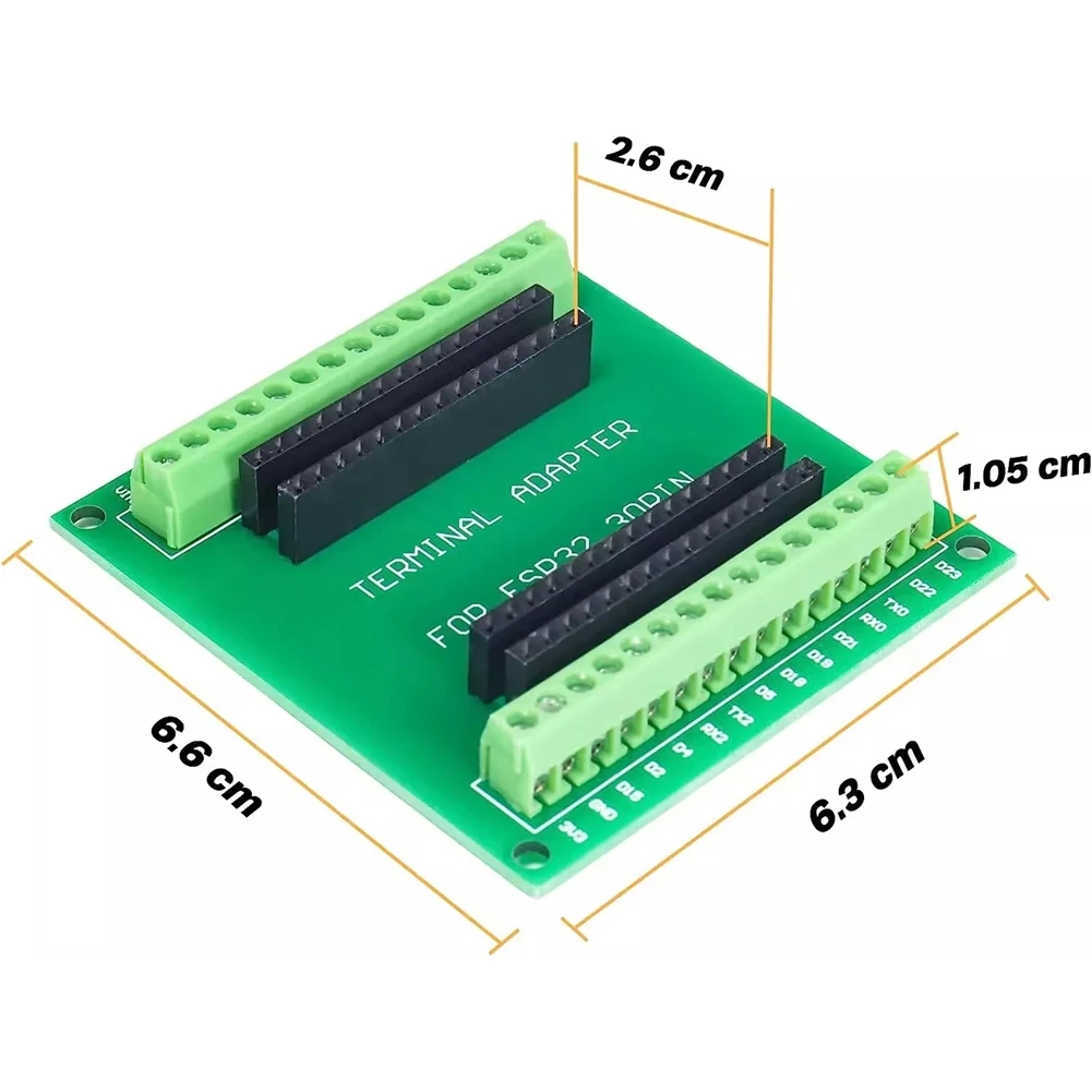 ESP32 Expansion Board 30Pin GPIO Breakout Board Compatible with 30 Pins ESP32 Development Board