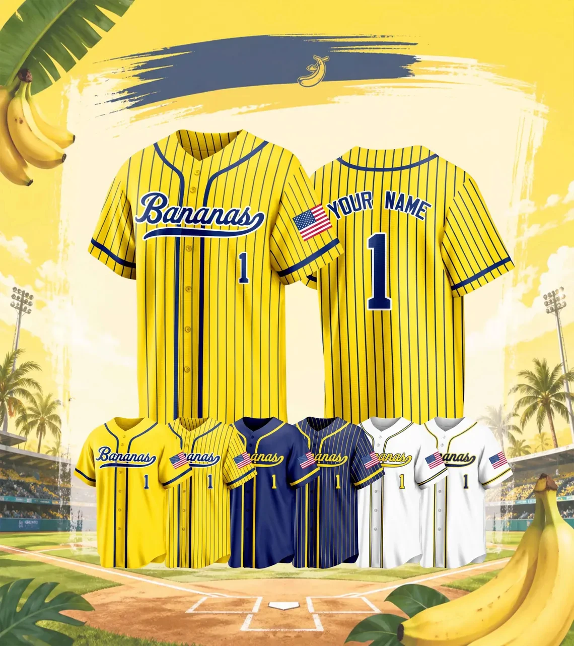 Mens Fashion Baseball Jersey - قميص بيسبول أمريكي عتيق الطراز بتصميم