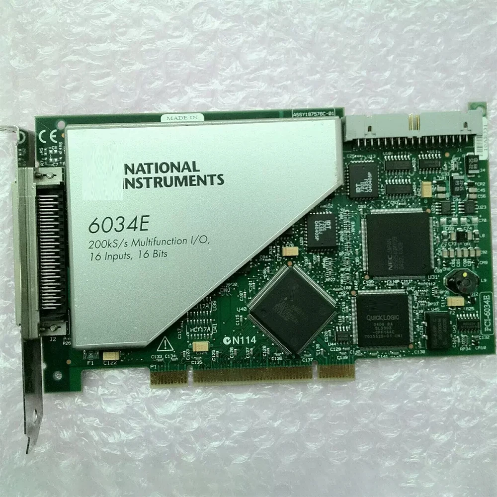 For NI Multifunctional Data Acquisition Card DAQ NI PCI-6034E 778075-01