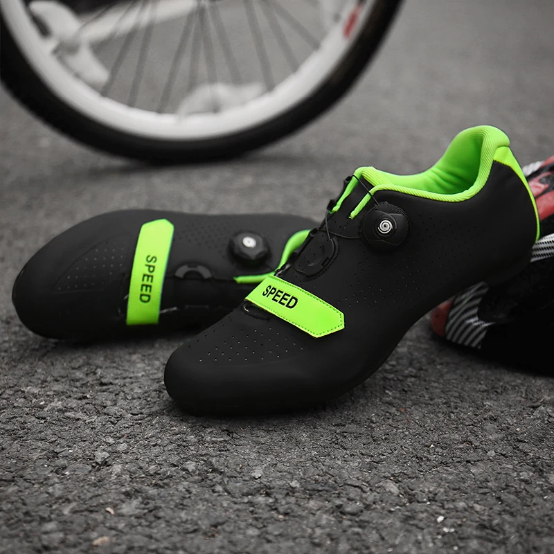 New Racing Road Cycling Shoes Breathable Non-Locking Bicycle Sneakers Men Professional Outdoor Athletic Sports Bike Shoes Unisex