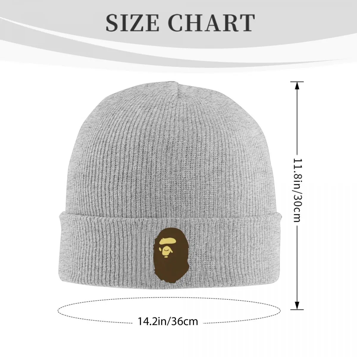 Gorro de malha acrílica macia com pompom, chapéu de inverno elegante para mulheres e homens, clima frio essencial como B-Bape