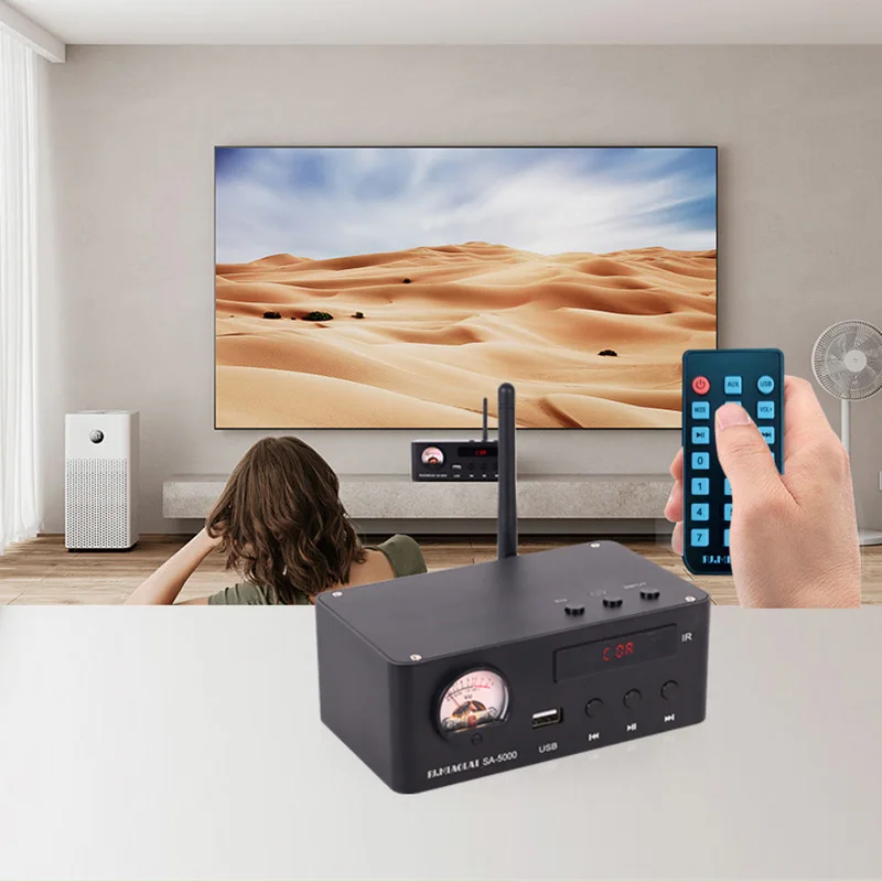 

SA-5000 Audiophile HiFi Lossless Music Player Audio Decoding USB Flash Drive Bluetooth Preamp Digital DAC Amplifier