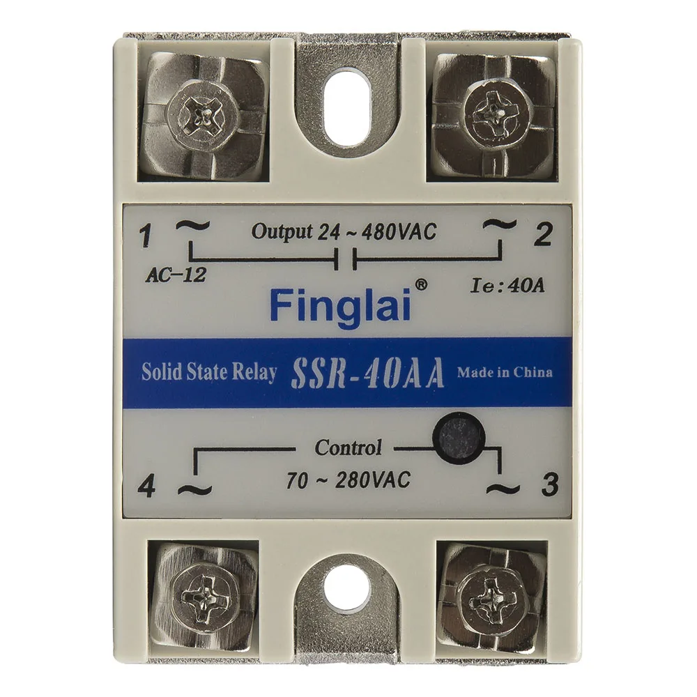 SSR-40AA single phase AC to AC 40A 480V SSR-40AA-H solid state relay 40AA SSR