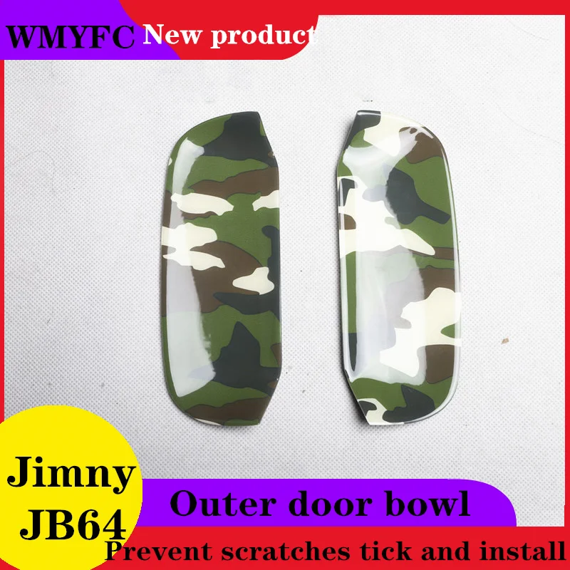 2PCS Car Door Handle Bowl Protector Cover Trim Camouflage ABS Car Accessories For Suzuki Jimny 2019-2023 2024