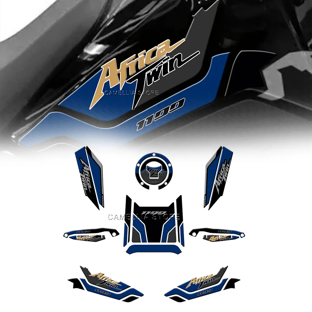 

for Africa Twin CRF 1100L Motorcycle Accessories 3d Epoxy Fuel Tank Sticker Waterproof Sticker Newly Launched Sticker Set