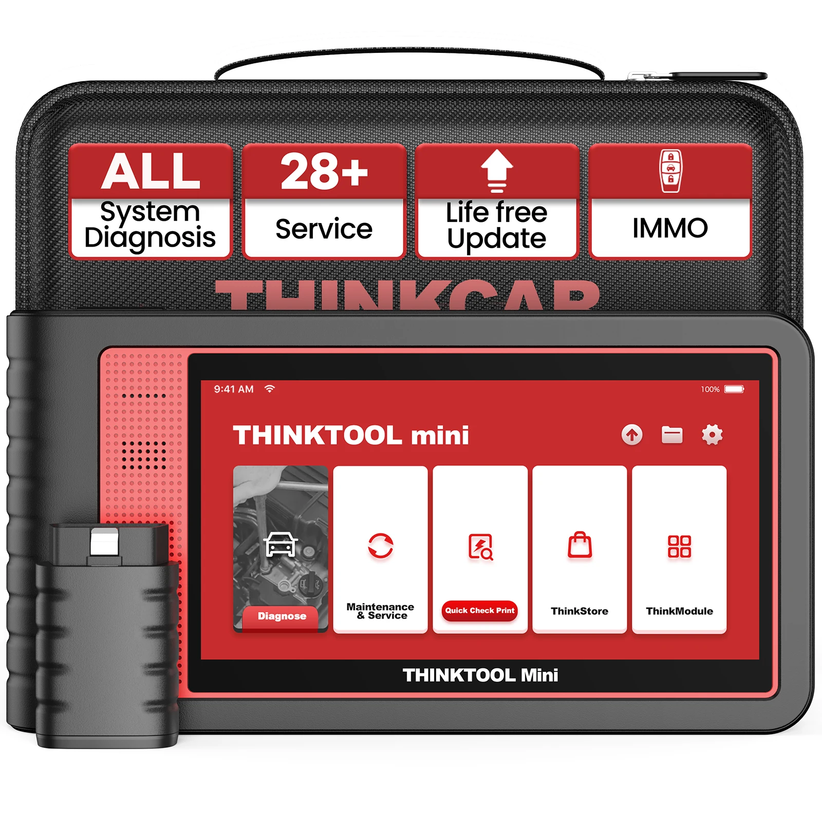 THINKCAR Thinktool Mini OBD2-scanner Professionele automatische scanner met volledig systeem 28 Reset Alle software Gratis update diagnostische hulpmiddelen