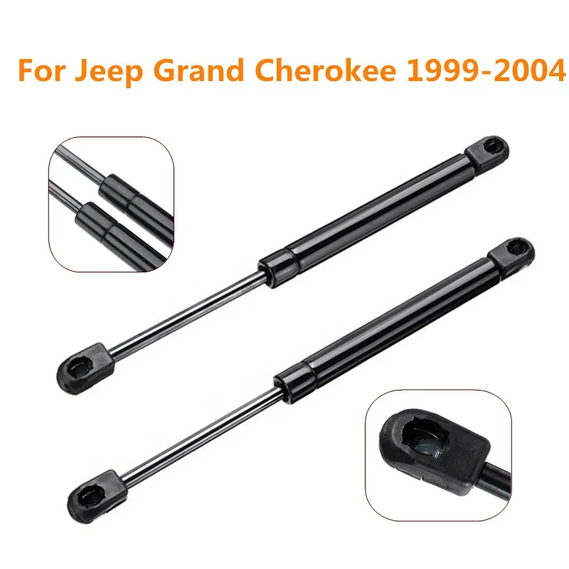 2x Car Front Engine Hood Lift Supports Rod Arm Gas Springs Shocks Strut Bars For Jeep Grand Cherokee WJ WG 1999-2004 55136764AA