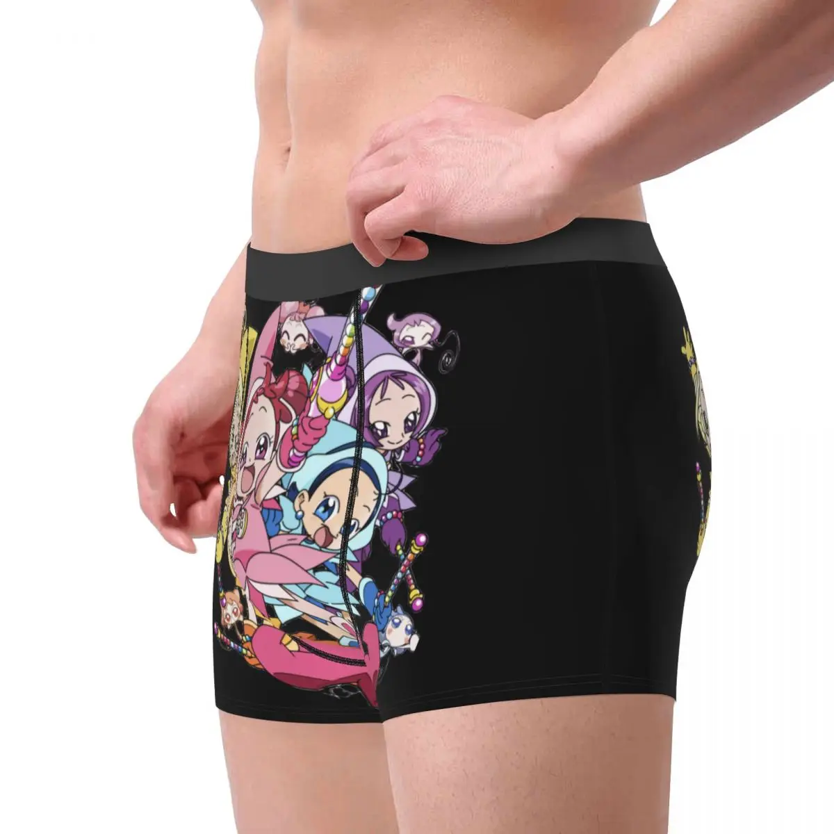 Men Ojamajo Doremi Underwear Magical Angel Cute Kawaii Anime Girls Humor Boxer Shorts Panties Homme Breathable Underpants