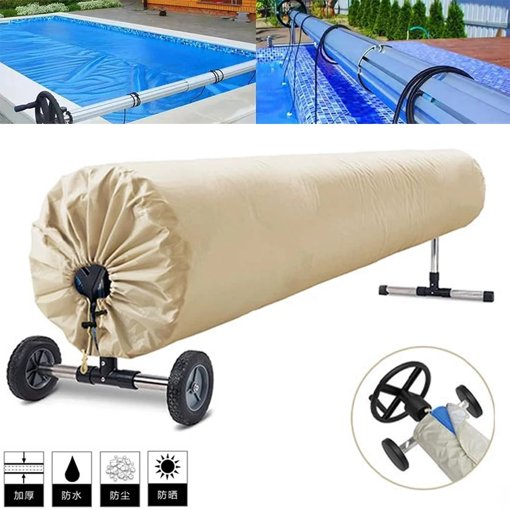 

Solar Blanket Cover Pool Reel Cover Swimming Pool Solar Reel Protective Cover Swimming Pool Blanket Protector for Above Ground