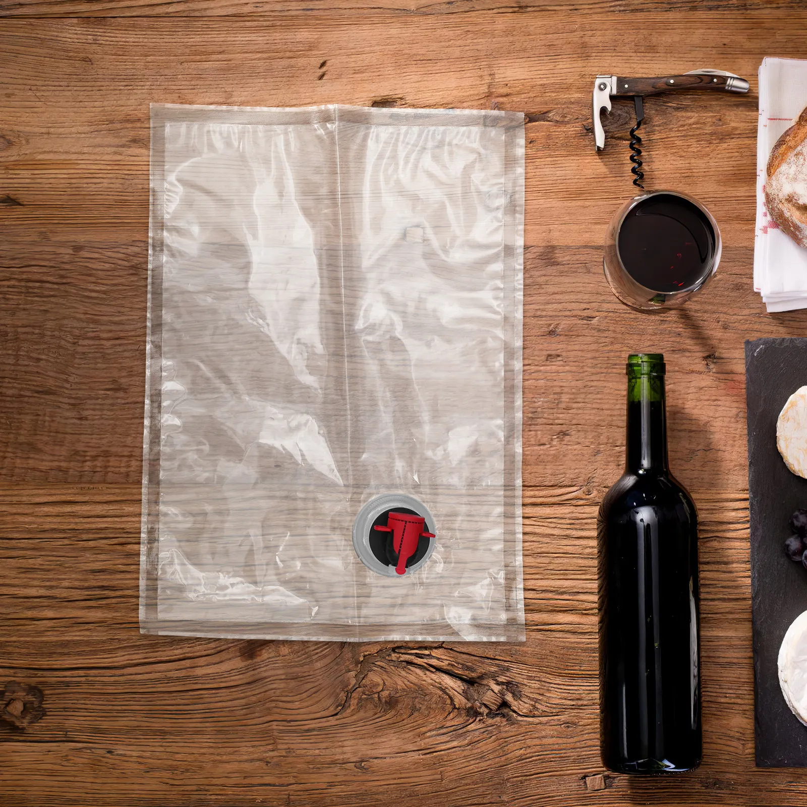 10 Bolsas Reutilizables para Vino con Válvula de Mariposa a Prueba de Fugas, Bolsas de Almacenamiento Recargables, Portátiles, para Viajes y Campamento, Bolsa para Bebidas de 3L