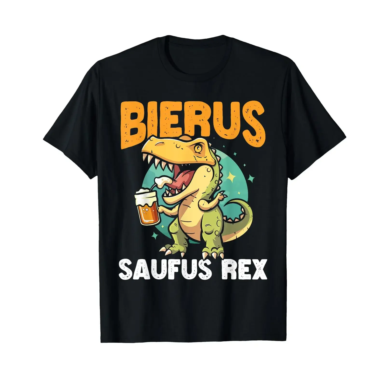 Cervisia Saufus Rex Drinking Fun Beer Lovers T Shirt black vintage Washed homme Stylish designer clothes Comfortable Slightly