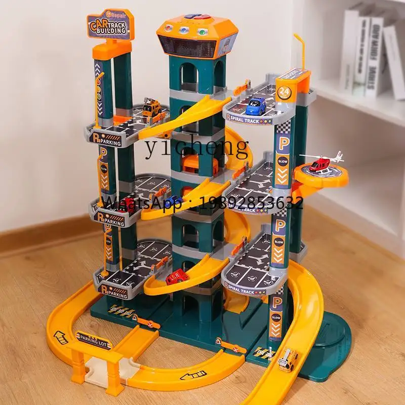 ZZ Toy Car Collection Track Parking Lot Suit All Kinds of Cars Children's Car Gift