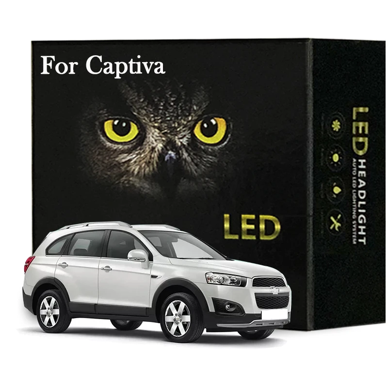 

12Pcs Led Interior Light Kit For Chevy Chevrolet Captiva 2006 2007 2008 2009 2010 2011 2012 2013 2014 2015 Canbus No Error