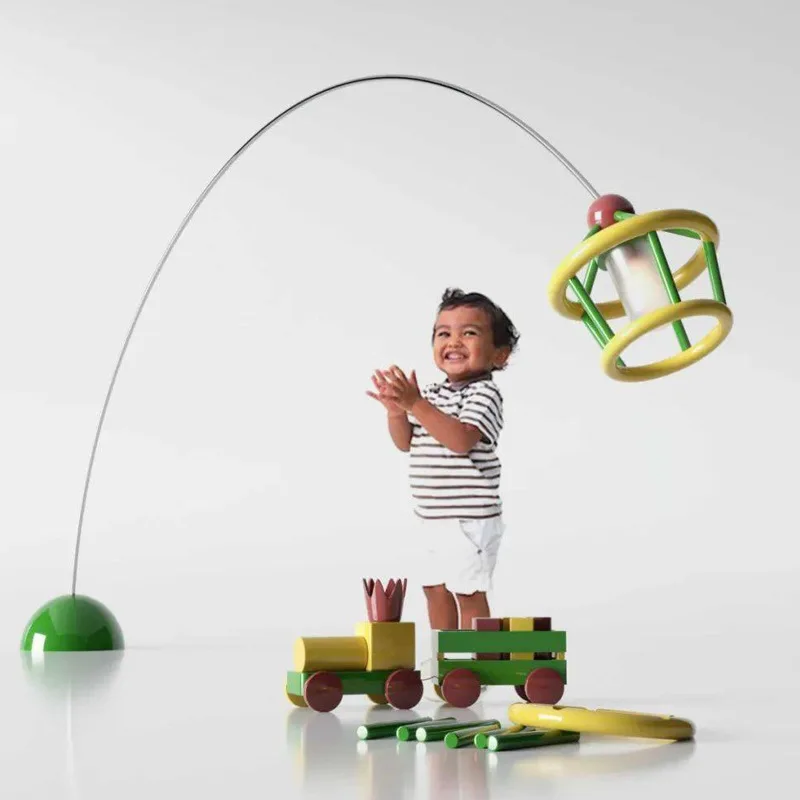 

Children's room boy girl cartoon dopamine table lamp vertical advanced sense fishing lamp