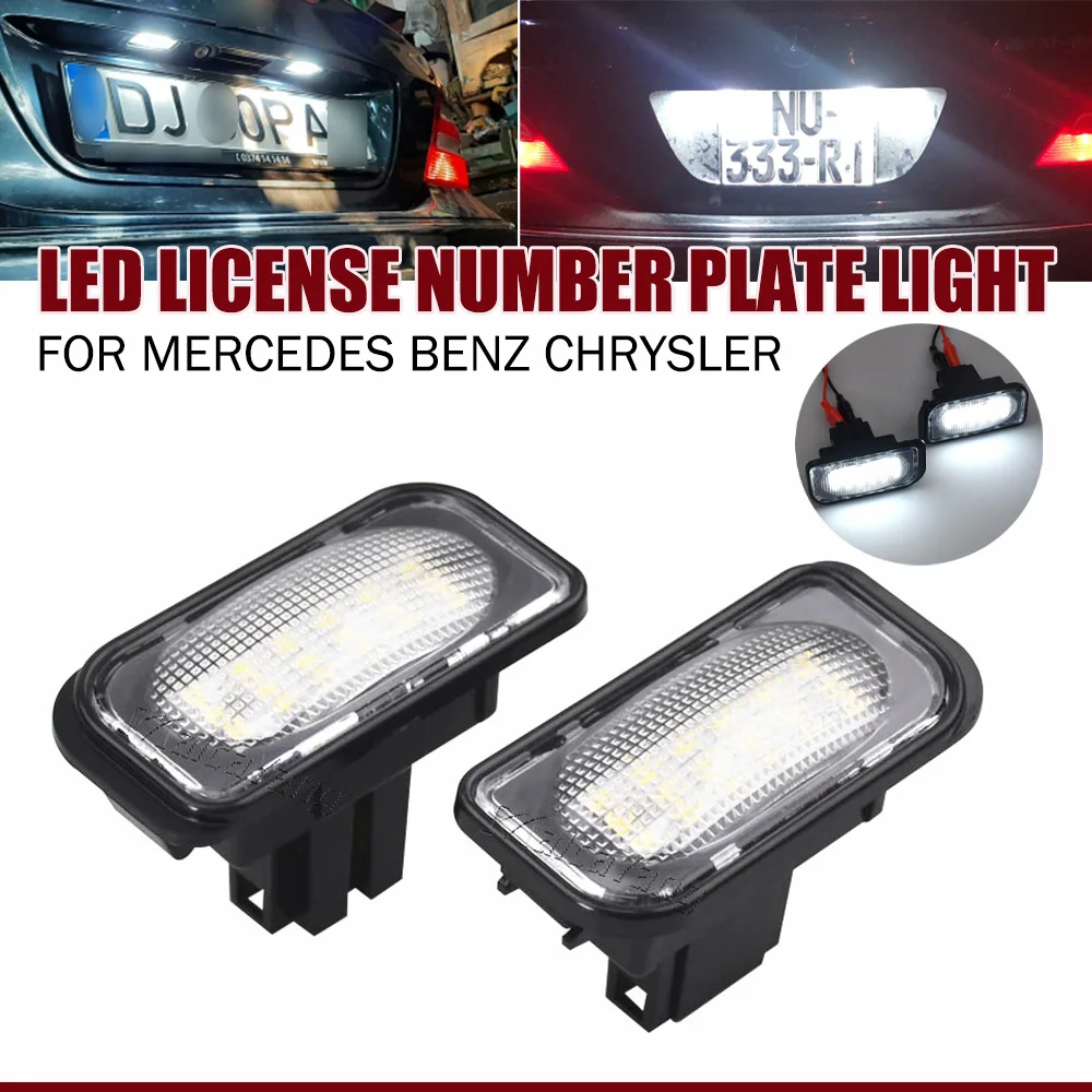 

2x Fits For Chrysler Crossfire Coupe Roadster 2004 2005 2006 2007 2008 SMD White Error Free Led License Plate Lights Lamps