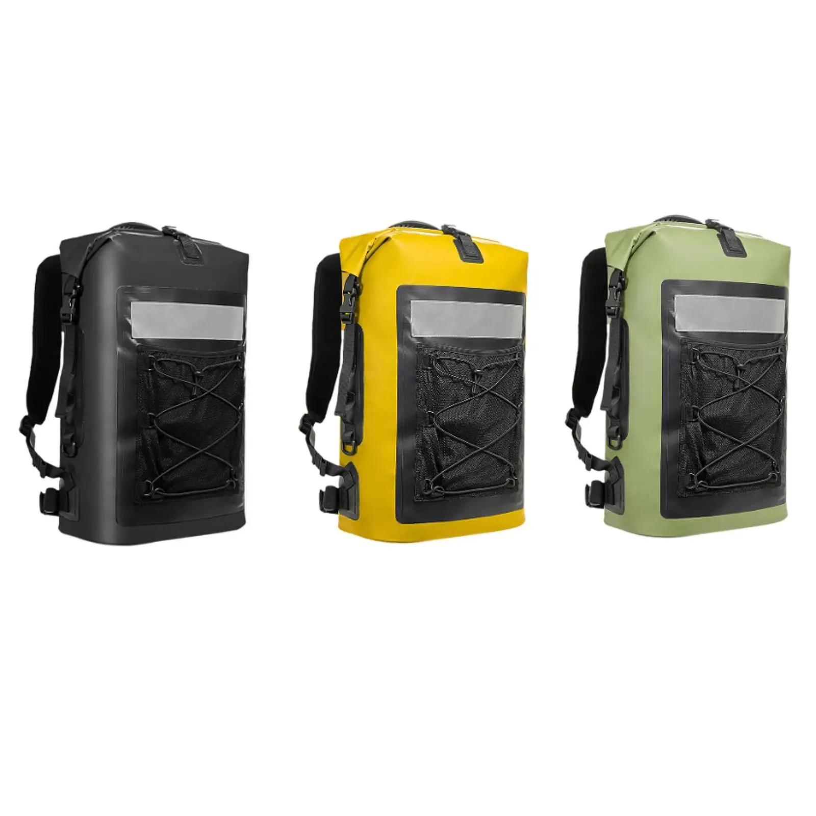 Waterproof Storage Bag Camping Backpack 35L with Shoulder Strap Airtight Water Sport Bag for Boating Outdoor Activities Beach