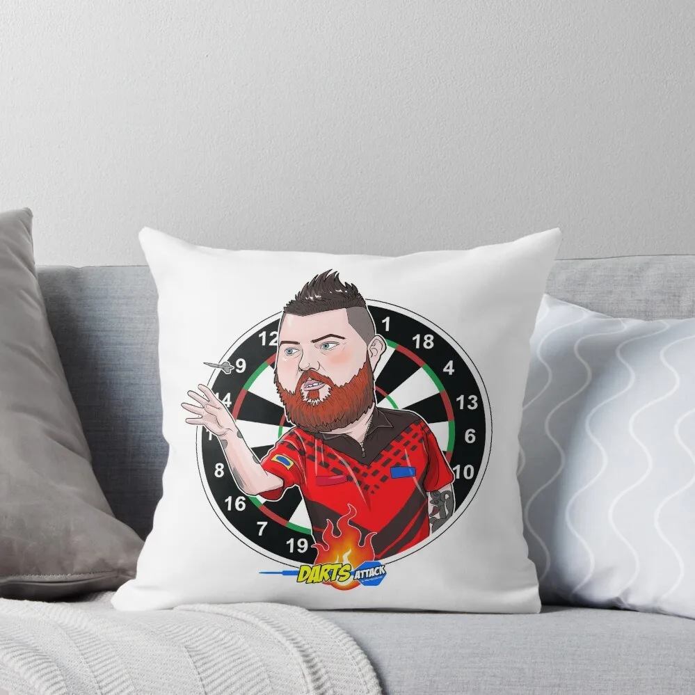 

Caricatura Michael Smith by Darts Attack Throw Pillow autumn decoration Decorative pillow case Cushions Home Decor pillow
