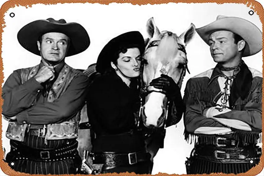 Metall-Blechschild – Son of Paleface, Bob Hope, Jane Russell, Trigger, Roy Rogers, 1952 – Poster-Metallplakette für Café, Bar, Zuhause